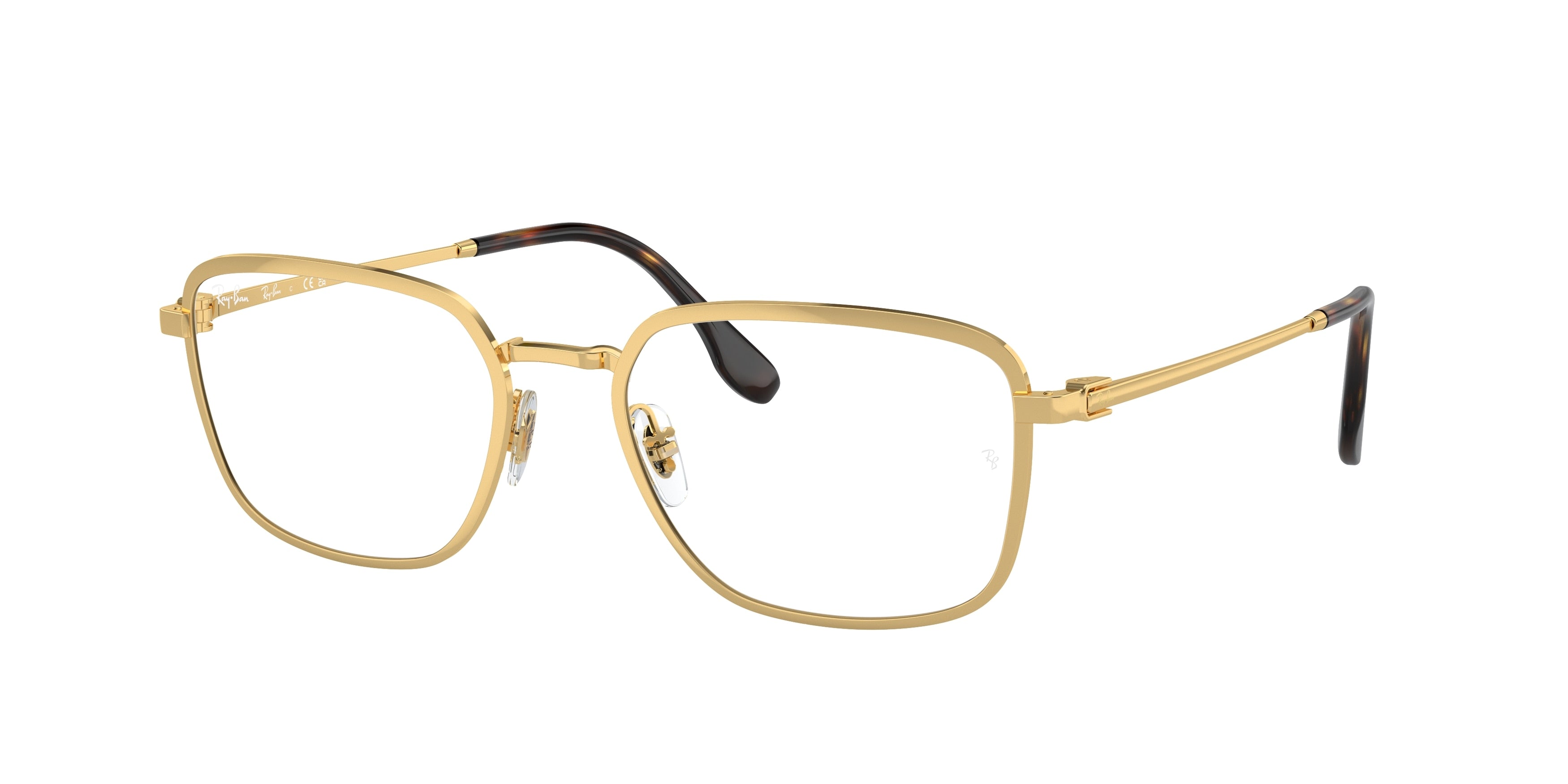 Ray-Ban Optical RX6511 Pillow Eyeglasses  2500-Gold 55-145-19 - Color Map Gold
