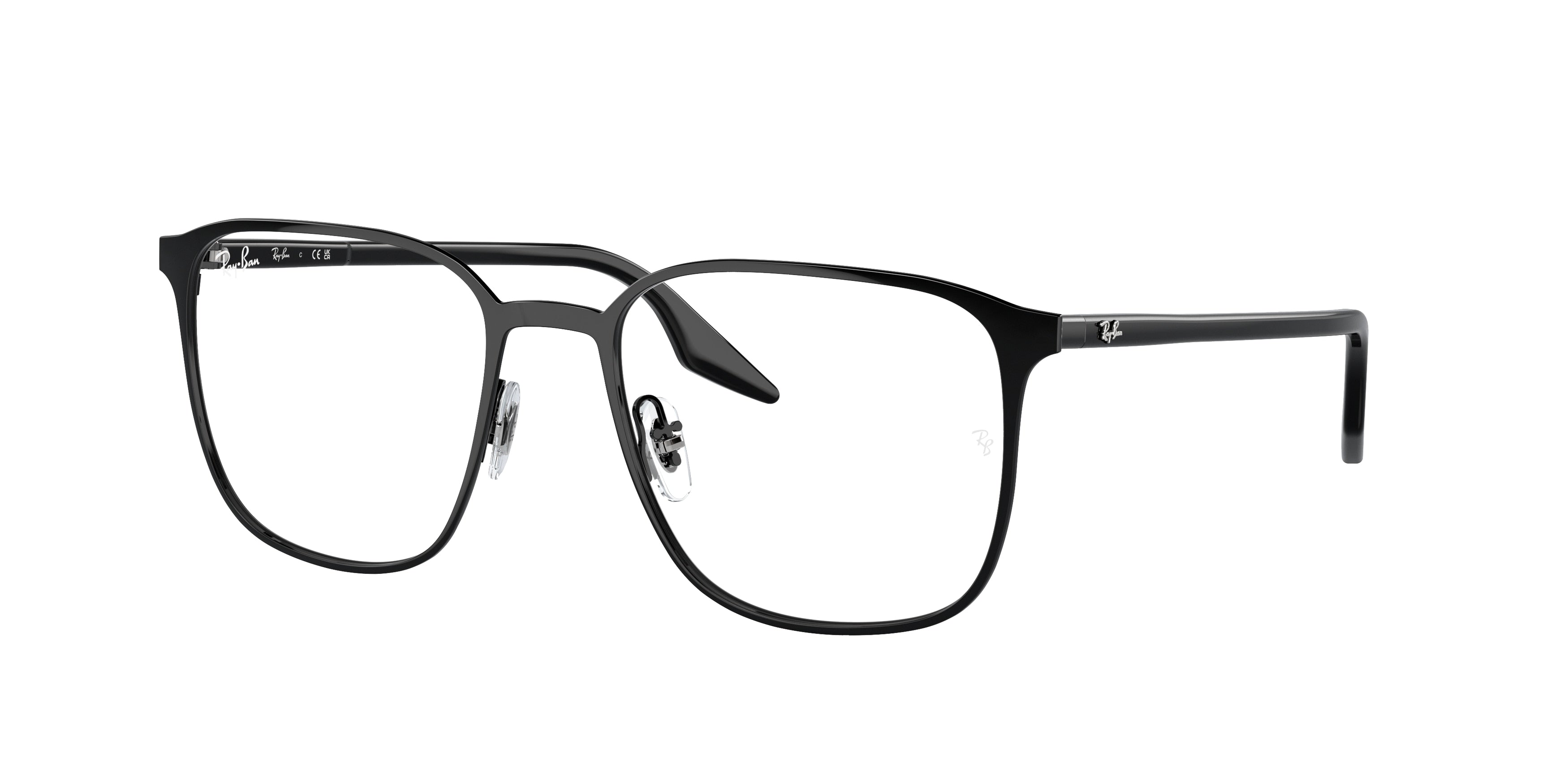 Ray-Ban Optical RX6512 Square Eyeglasses  2509-Black 54-145-19 - Color Map Black