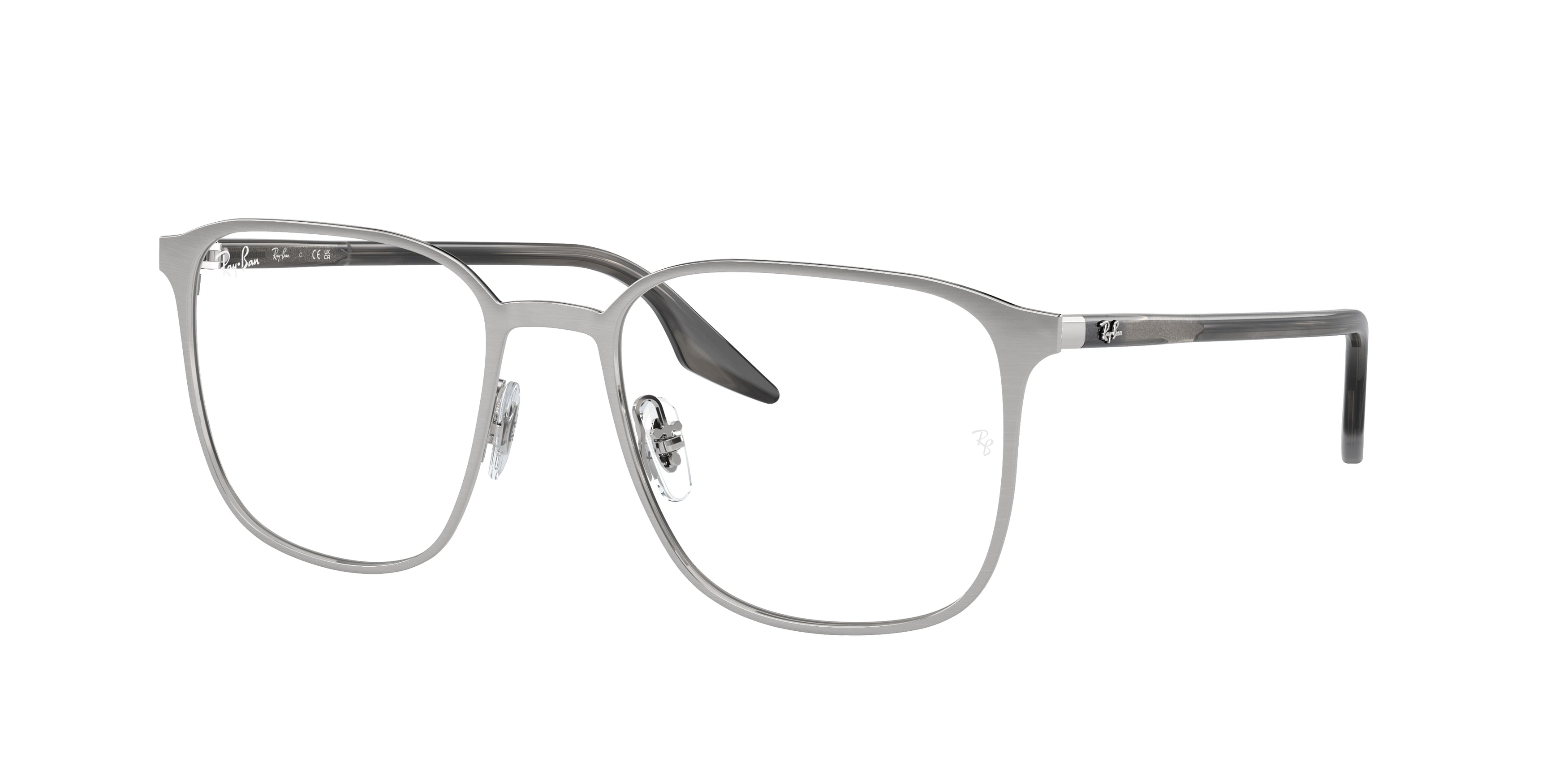 Ray-Ban Optical RX6512 Square Eyeglasses  2595-Silver 54-145-19 - Color Map Silver