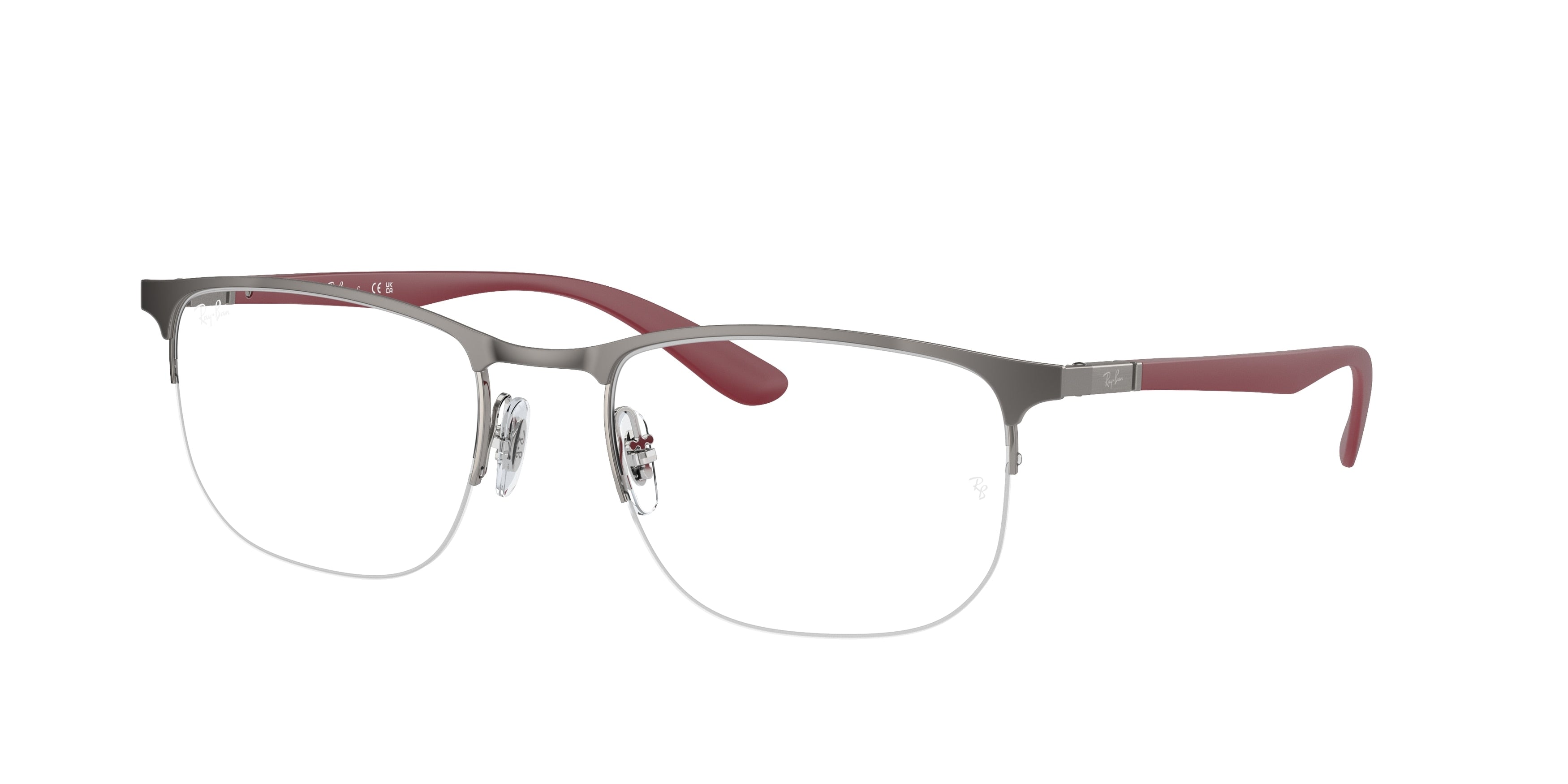 Ray-Ban Optical RX6513 Irregular Eyeglasses  3135-Gunmetal 55-145-20 - Color Map Grey