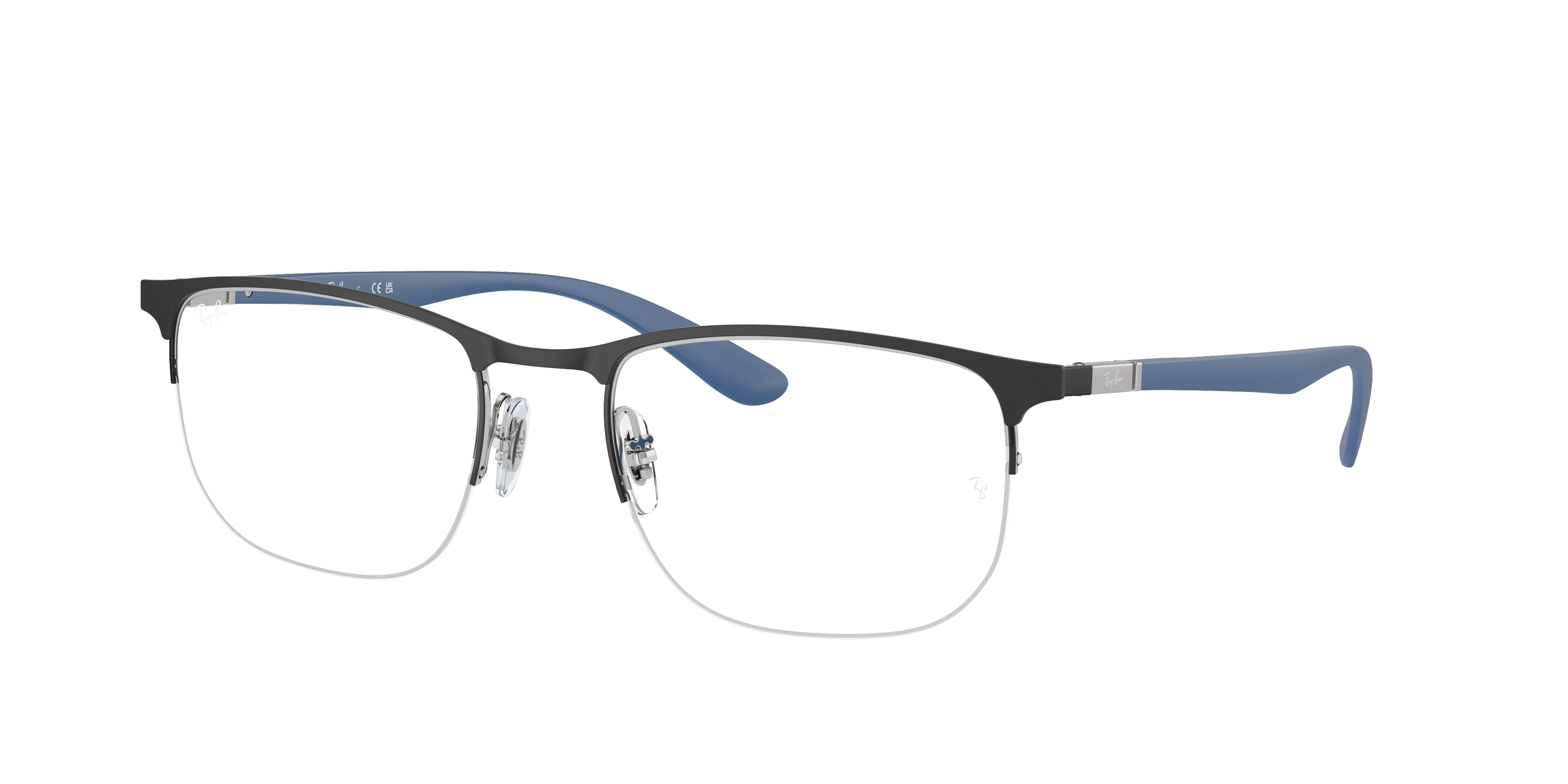 Ray-Ban Optical RX6513 Irregular Eyeglasses  3161-Black On Black 55-145-20 - Color Map Black