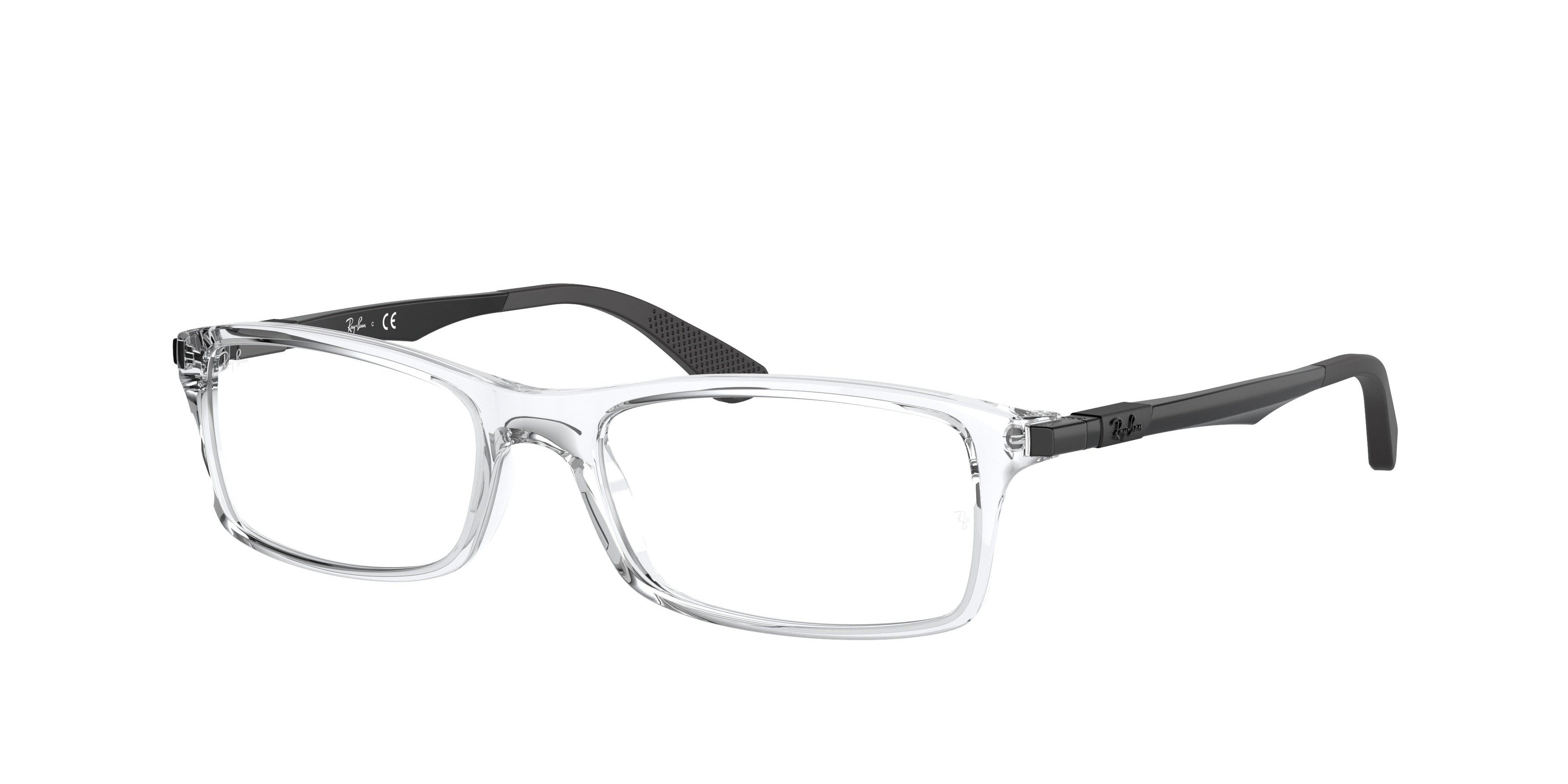 Ray-Ban Optical RX7017 Rectangle Eyeglasses  5943-Transparent 56-150-17 - Color Map Transparent