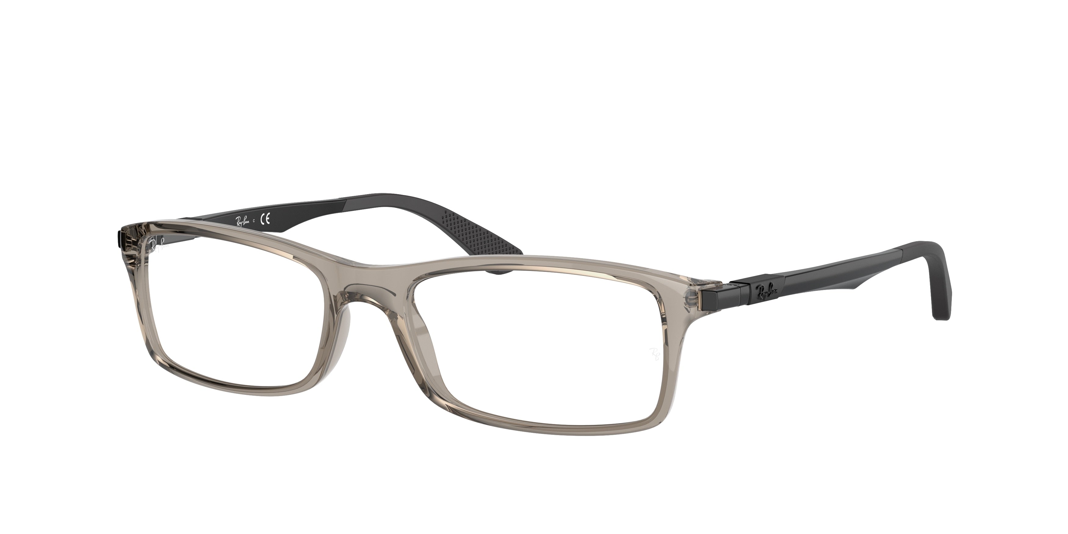 Ray-Ban Optical RX7017 Rectangle Eyeglasses  8059-Trasparent Grey 56-150-17 - Color Map Grey