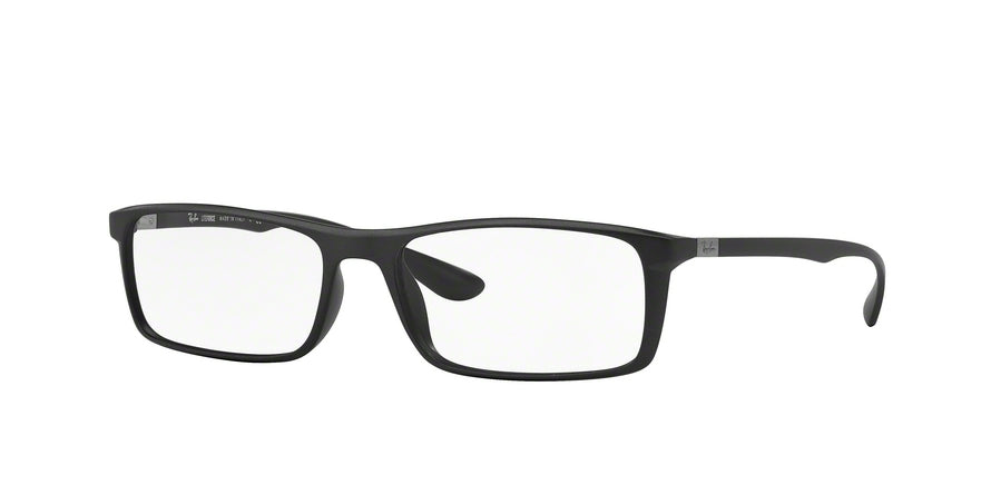 Ray-Ban Optical RX7035 Rectangle Eyeglasses  5204-MATTE BLACK 57-17-145 - Color Map black