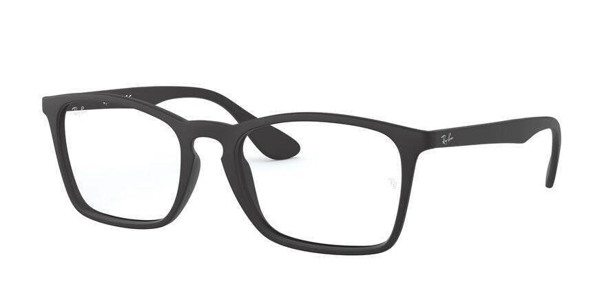 Ray-Ban Optical RX7045 Square Eyeglasses  5364-RUBBER BLACK 55-18-145 - Color Map black