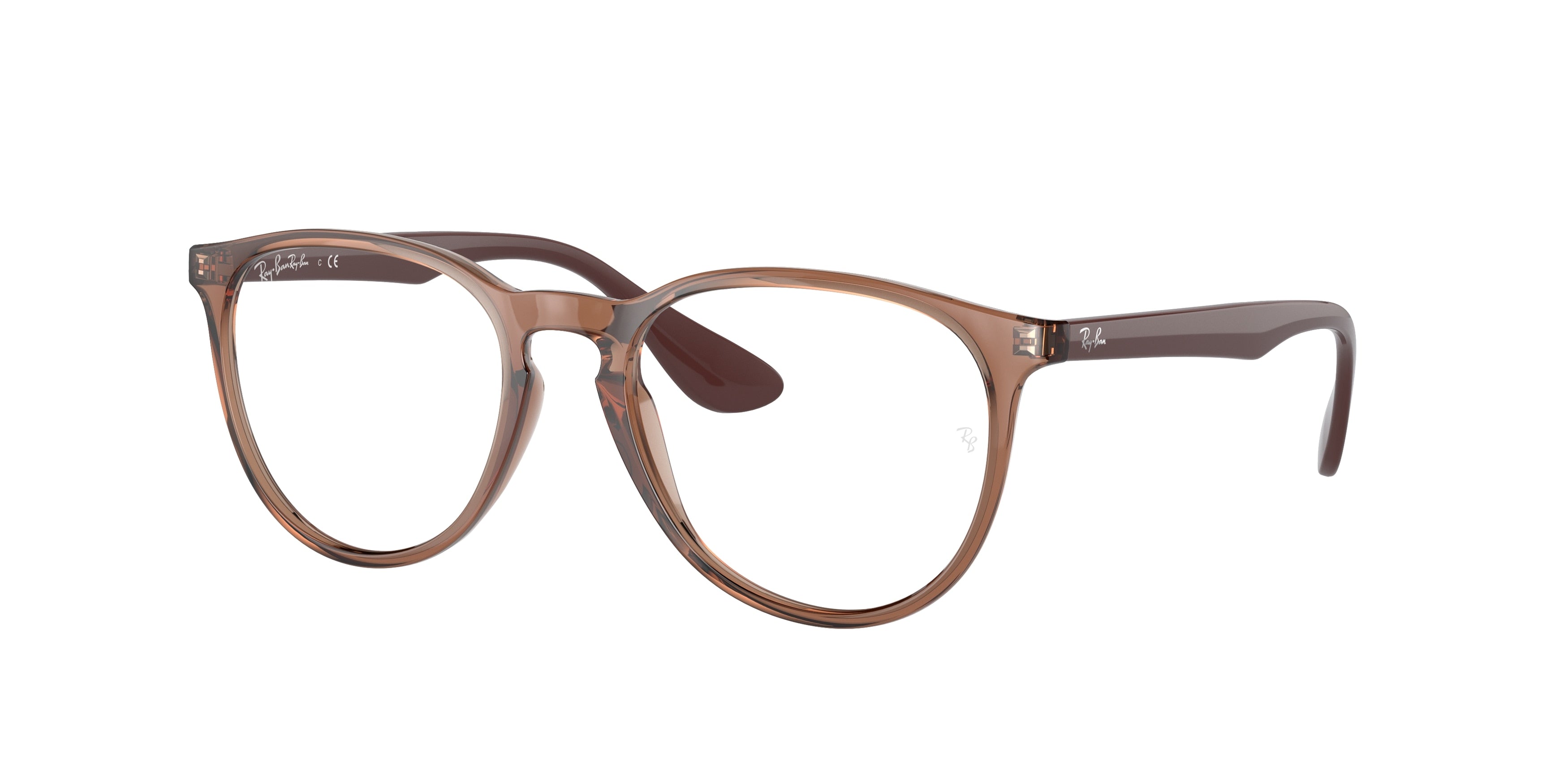 Ray-Ban Optical ERIKA RX7046 Phantos Eyeglasses  5940-Light Brown 51-140-18 - Color Map Brown