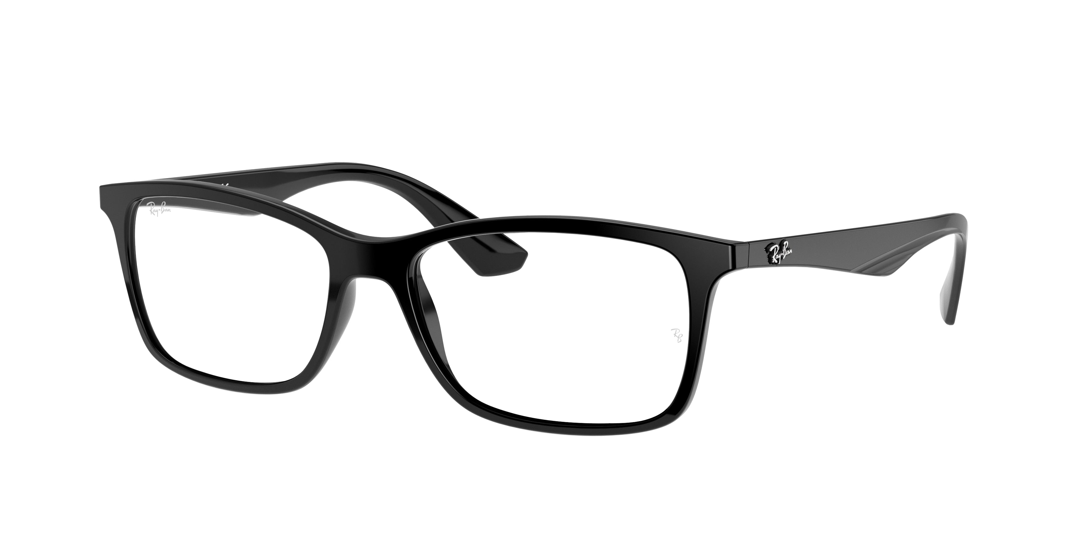 Ray-Ban Optical RX7047 Square Eyeglasses  2000-Black 55-145-17 - Color Map Black