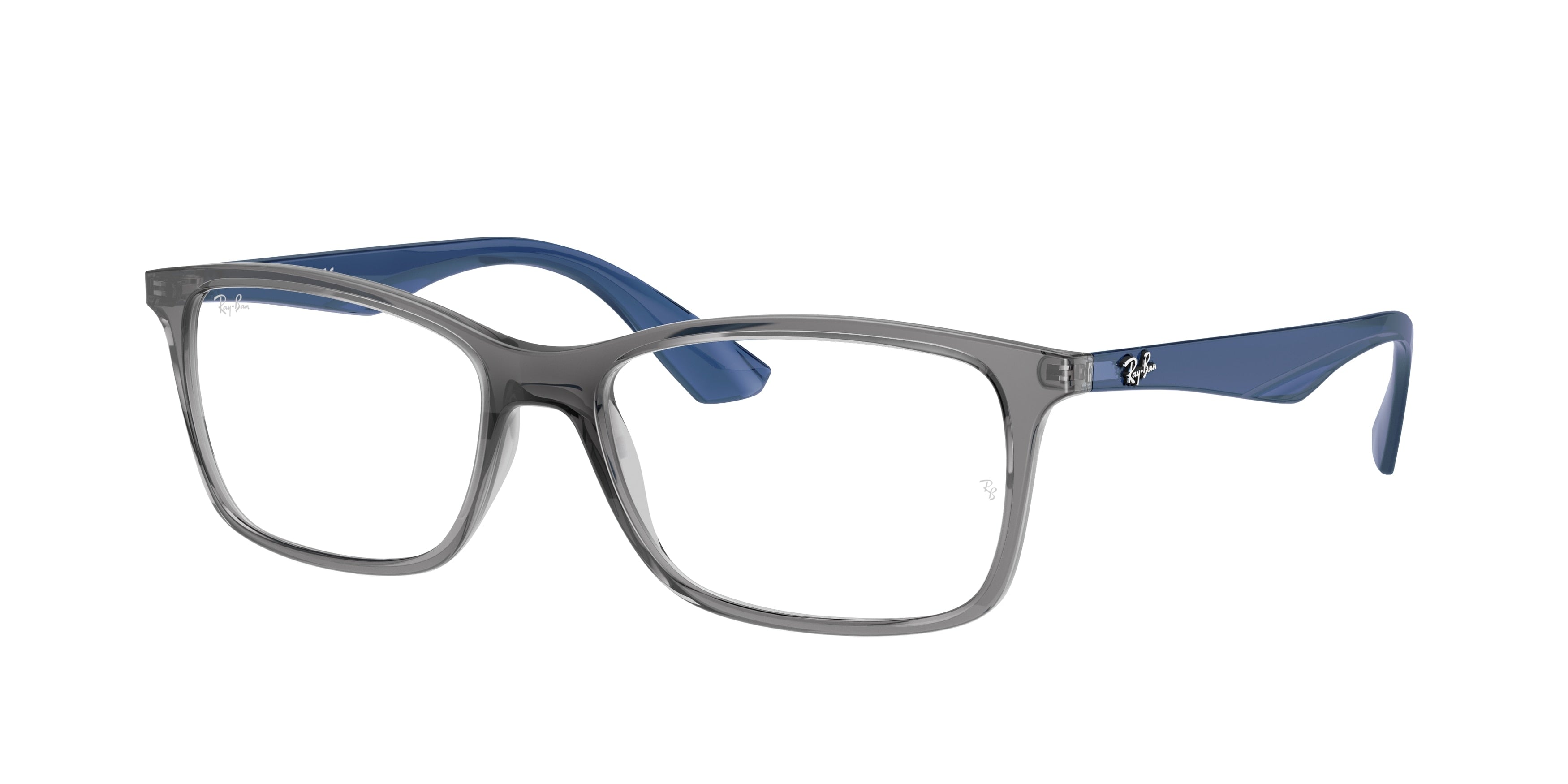 Ray-Ban Optical RX7047 Square Eyeglasses  5769-Transparent Grey 55-145-17 - Color Map Grey