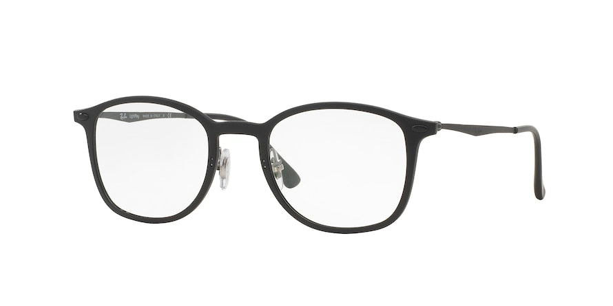Ray-Ban Optical RX7051 Square Eyeglasses  2077-MATTE BLACK 47-20-140 - Color Map black