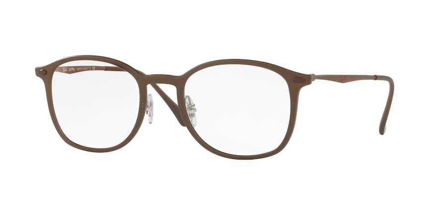 Ray-Ban Optical RX7051 Square Eyeglasses  5688-MATTE BROWN 49-20-140 - Color Map brown