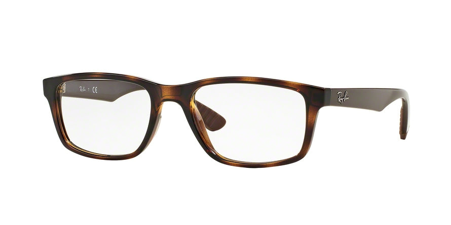 Ray-Ban Optical RX7063 Rectangle Eyeglasses  5577-SHINY HAVANA 54-18-145 - Color Map havana