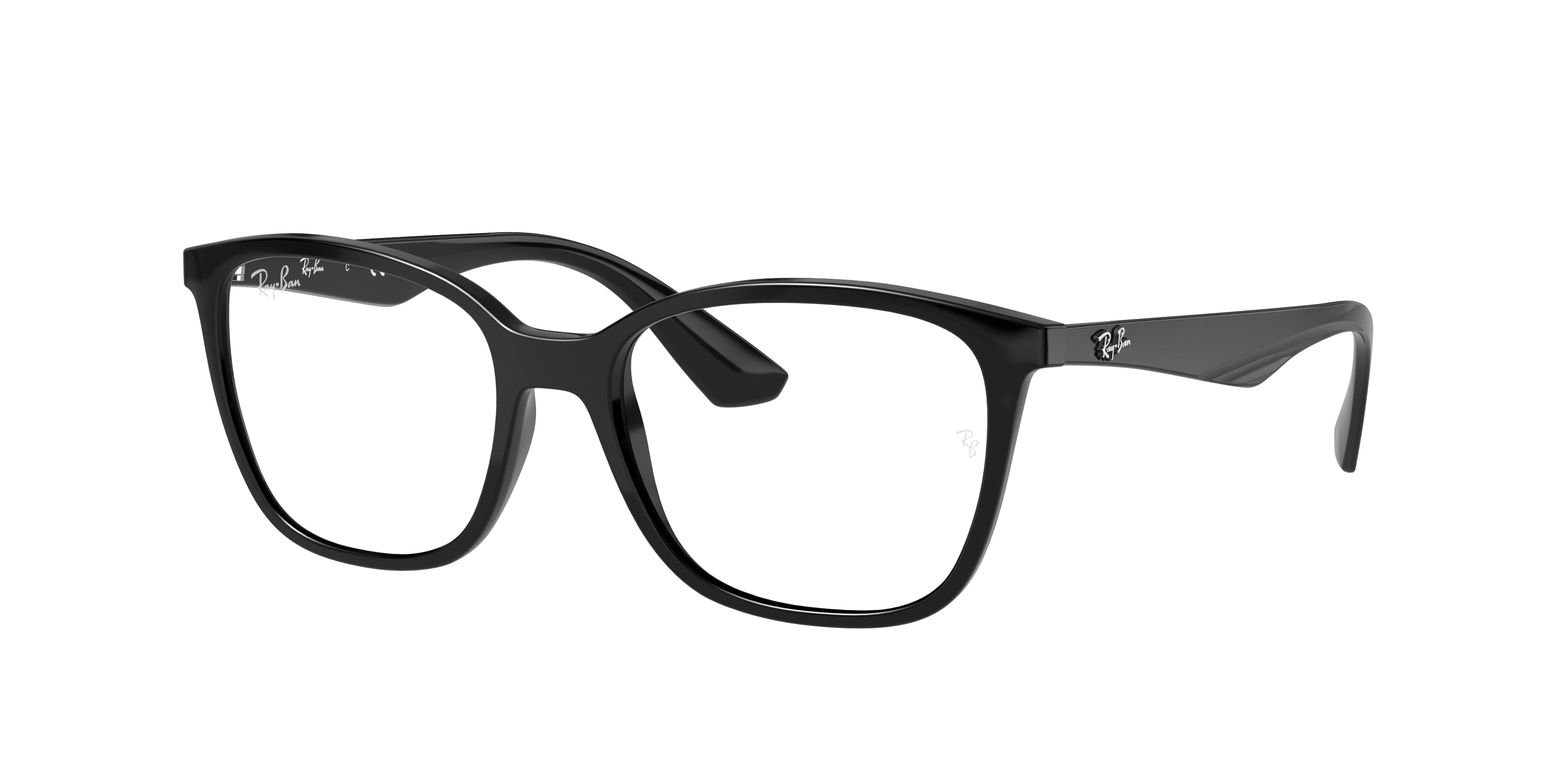 Ray-Ban Optical RX7066 Square Eyeglasses  2000-Black 54-145-17 - Color Map Black