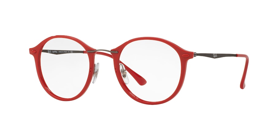 Ray-Ban Optical RX7073 Phantos Eyeglasses  5619-SHINY RED 49-21-140 - Color Map red