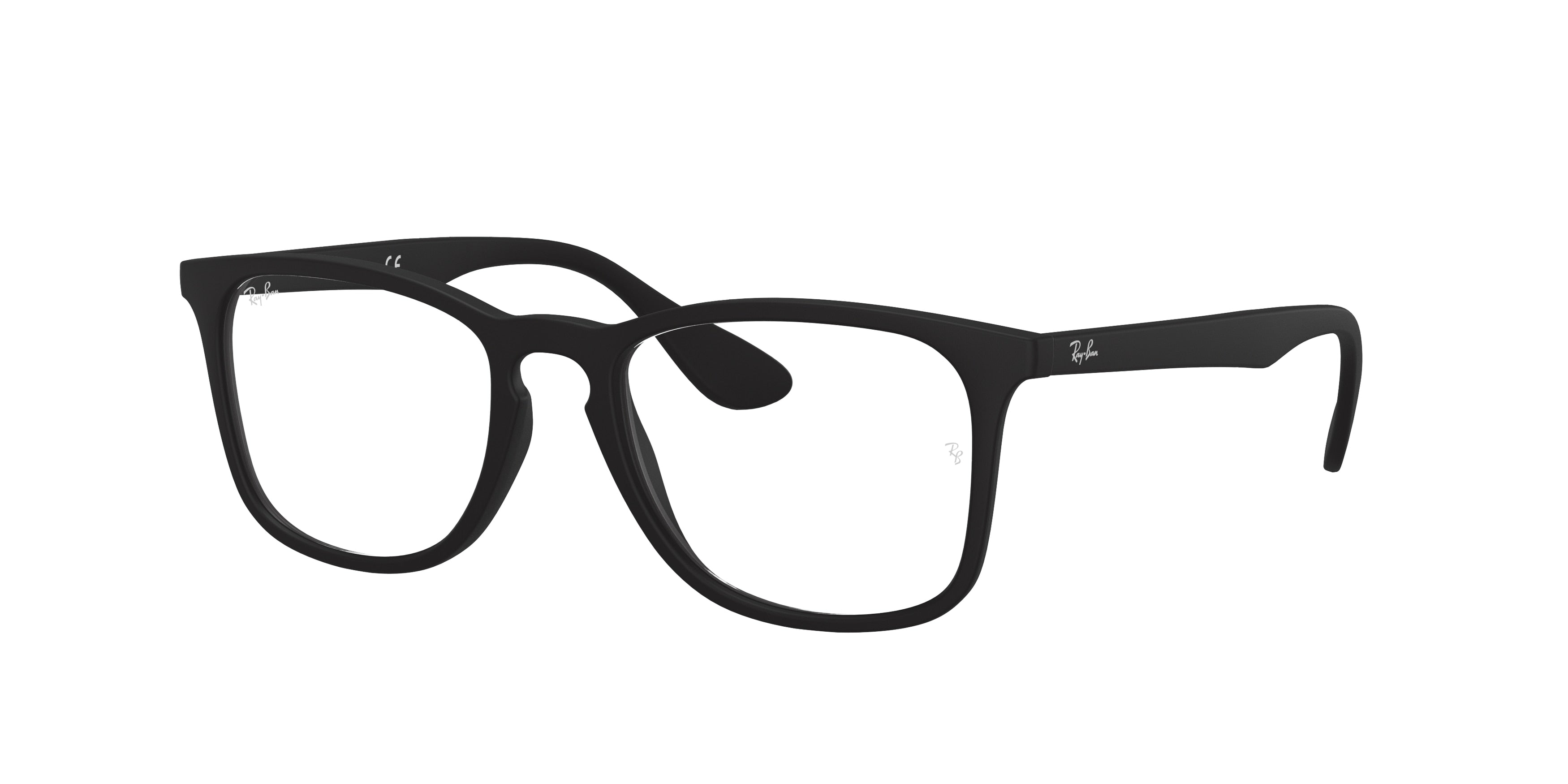 Ray-Ban Optical RX7074 Square Eyeglasses  5364-Black 52-145-18 - Color Map Black