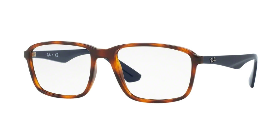 Ray-Ban Optical RX7084 Rectangle Eyeglasses  5585-LIGHT HAVANA 56-18-145 - Color Map havana