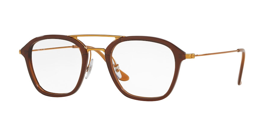 Ray-Ban Optical RX7098 Square Eyeglasses  5634-BROWN 48-21-145 - Color Map brown