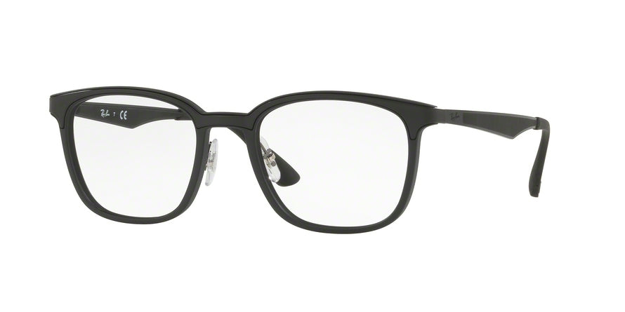Ray-Ban Optical RX7117 Square Eyeglasses  5196-MATTE BLACK 52-19-145 - Color Map black