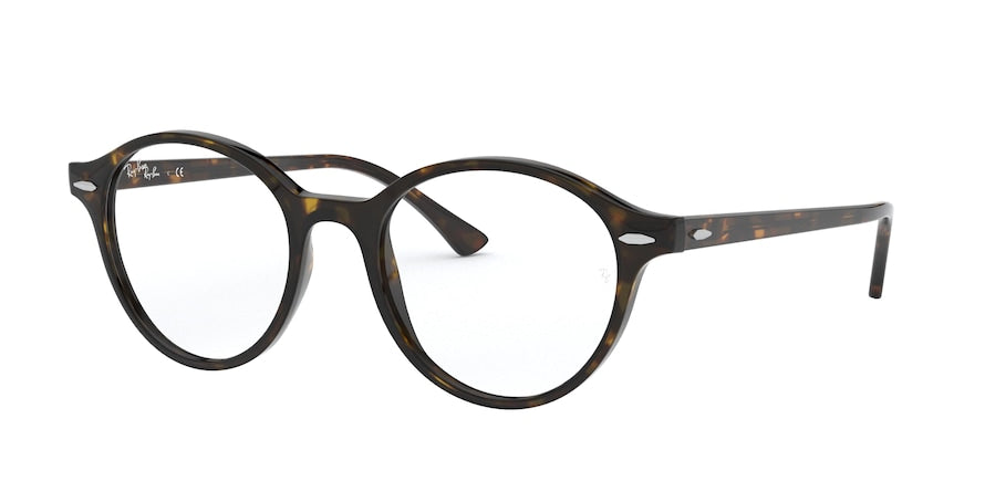 Ray-Ban Optical RX7118F Square Eyeglasses  2012-DARK HAVANA 50-19-145 - Color Map havana