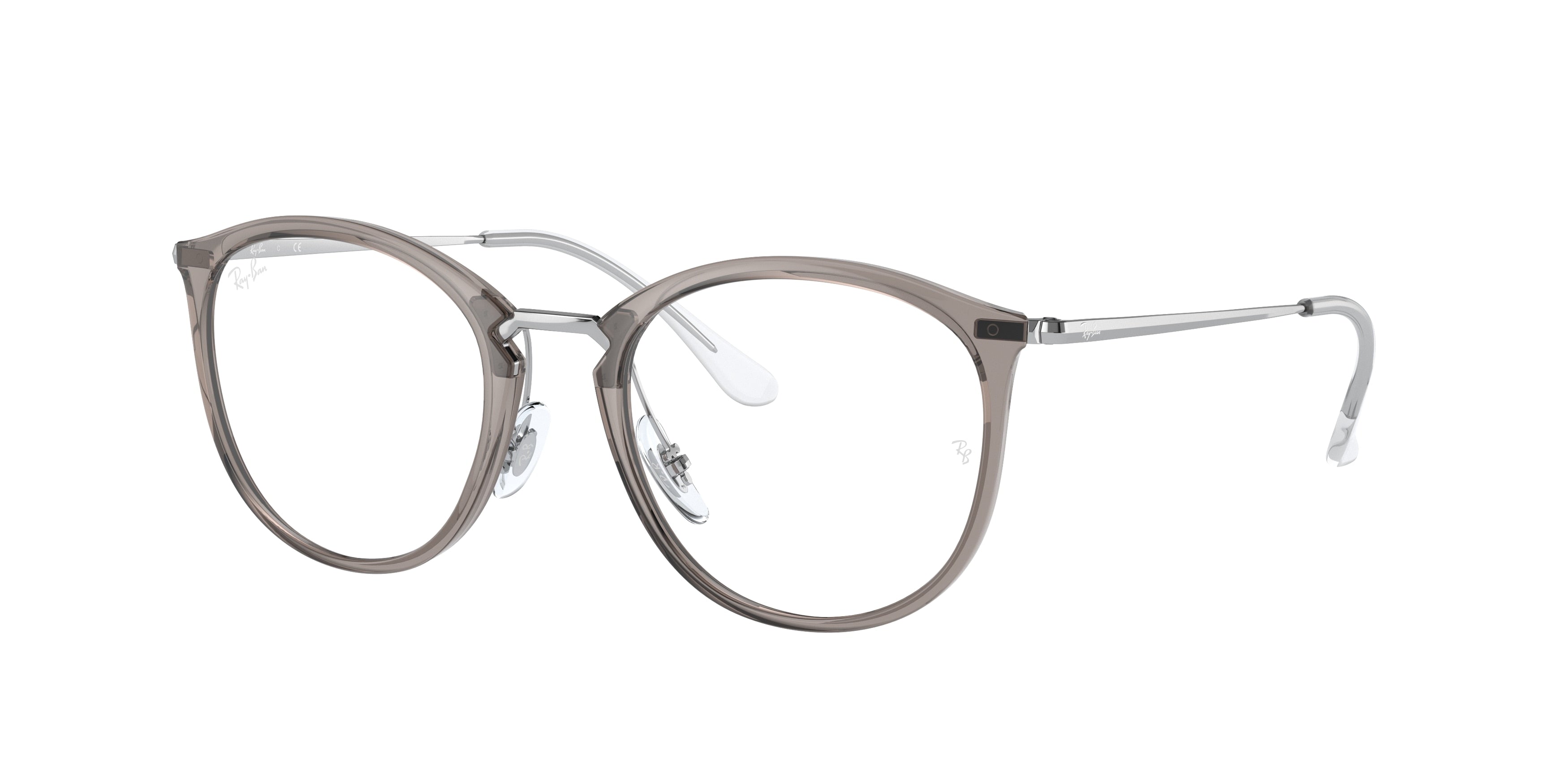 Ray-Ban Optical RX7140 Phantos Eyeglasses  8125-Transparent Grey 51-150-20 - Color Map Grey