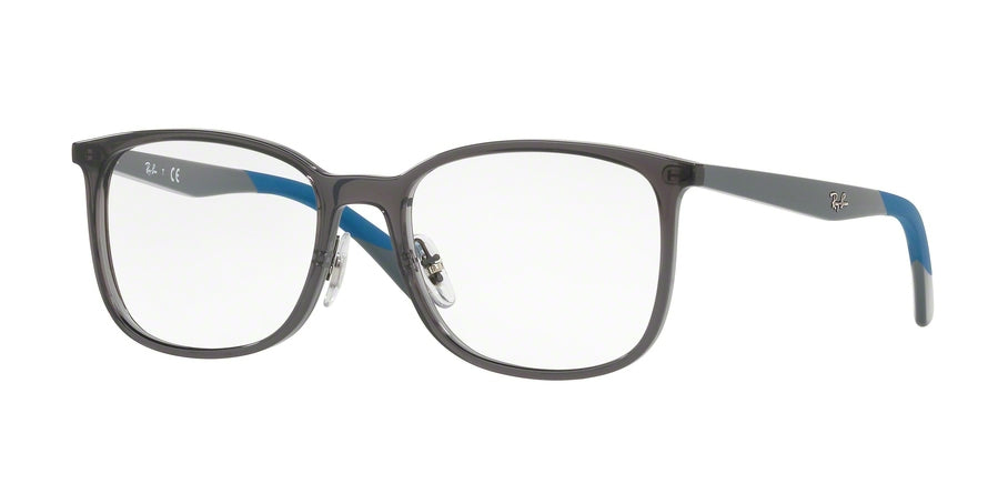 Ray-Ban Optical RX7142F Square Eyeglasses  5760-TRASPARENT GREY 54-18-145 - Color Map grey