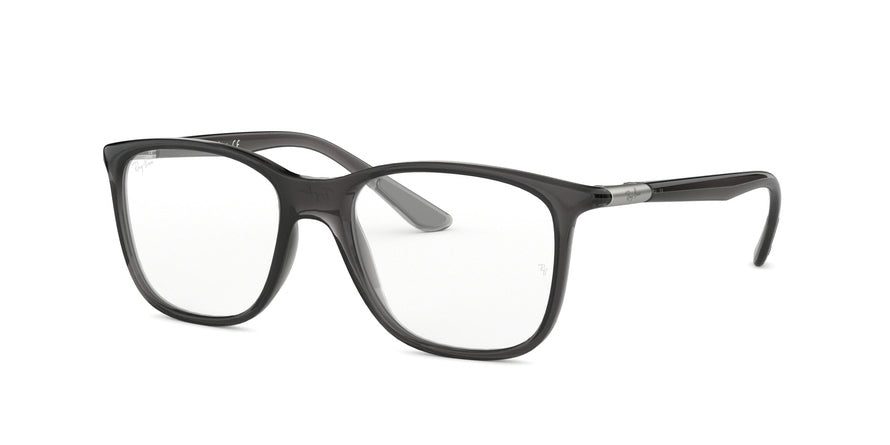 Ray-Ban Optical RX7143 Square Eyeglasses  5620-TRANSPARENT GREY 51-18-145 - Color Map grey