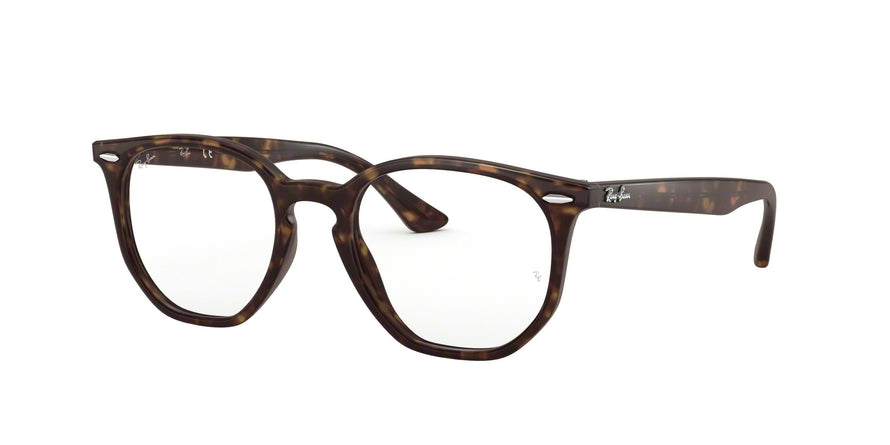 Ray-Ban Optical HEXAGONAL RX7151F Irregular Eyeglasses  2012-HAVANA 52-19-145 - Color Map havana