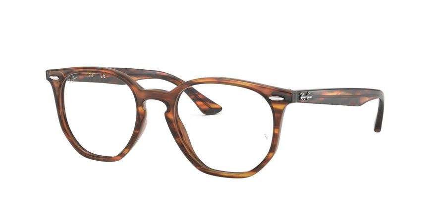 Ray-Ban Optical HEXAGONAL RX7151F Irregular Eyeglasses  5797-HAVANA RED/BROWN 52-19-145 - Color Map multi