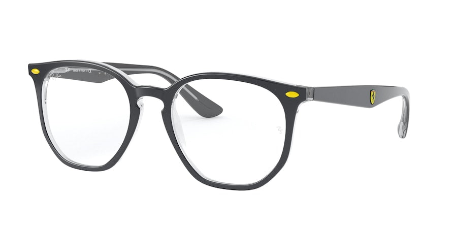 Ray-Ban Optical RX7151M Irregular Eyeglasses  F642-TOP GREY ON TRASPARENT 52-19-145 - Color Map grey