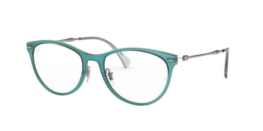 Ray-Ban Optical RX7160 Butterfly Eyeglasses  5866-DEMI GLOSS BLUE 54-18-140 - Color Map blue