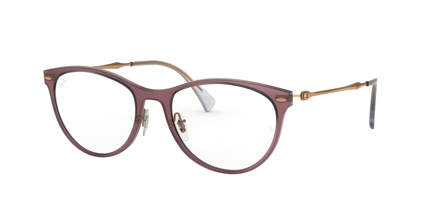 Ray-Ban Optical RX7160 Butterfly Eyeglasses  5868-DEMI GLOSS BURGUNDY 54-18-140 - Color Map bordeaux