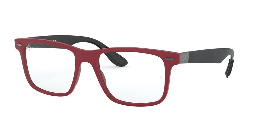 Ray-Ban Optical RX7165 Square Eyeglasses  5772-SAND RED 54-18-150 - Color Map red