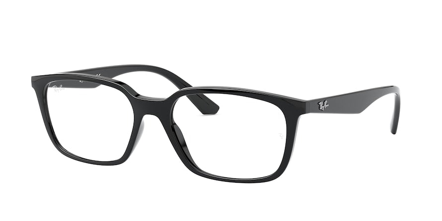Ray-Ban Optical RX7176F Rectangle Eyeglasses  2000-BLACK 54-17-140 - Color Map black