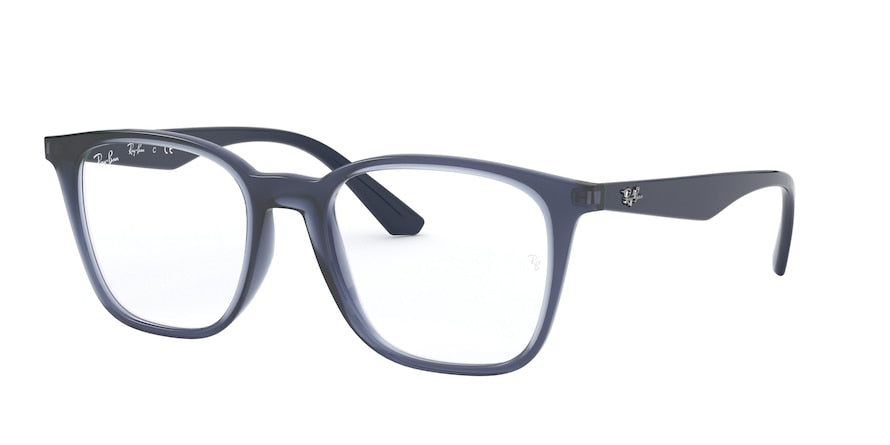 Ray-Ban Optical RX7177F Square Eyeglasses  5995-TRANSPARENT VIOLET 51-18-140 - Color Map violet