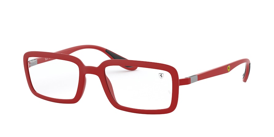Ray-Ban Optical RX7181M Round Eyeglasses  F628-MATTE RED 51-19-145 - Color Map red
