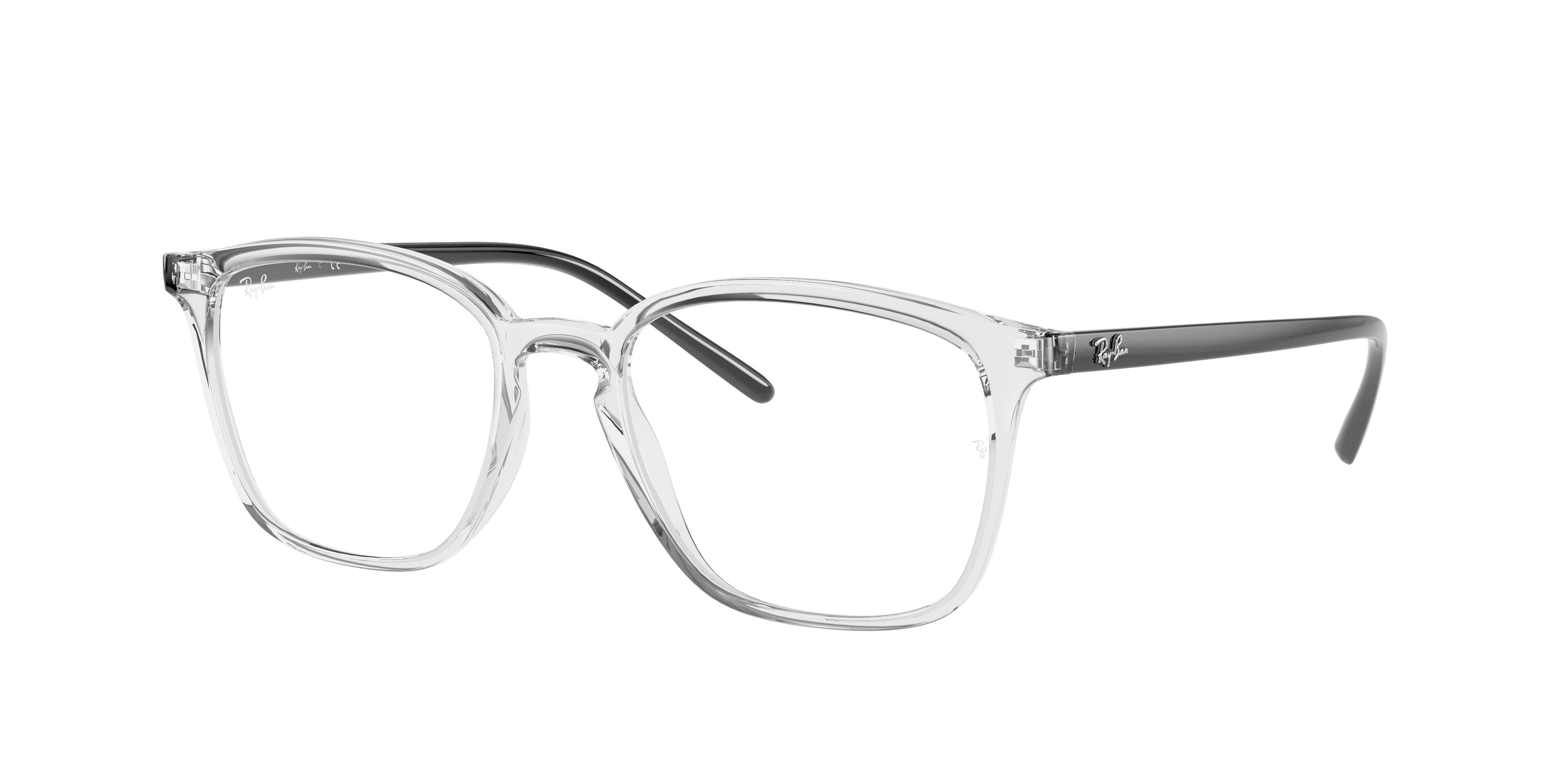 Ray-Ban Optical RX7185 Square Eyeglasses  5943-Transparent 52-145-18 - Color Map Transparent