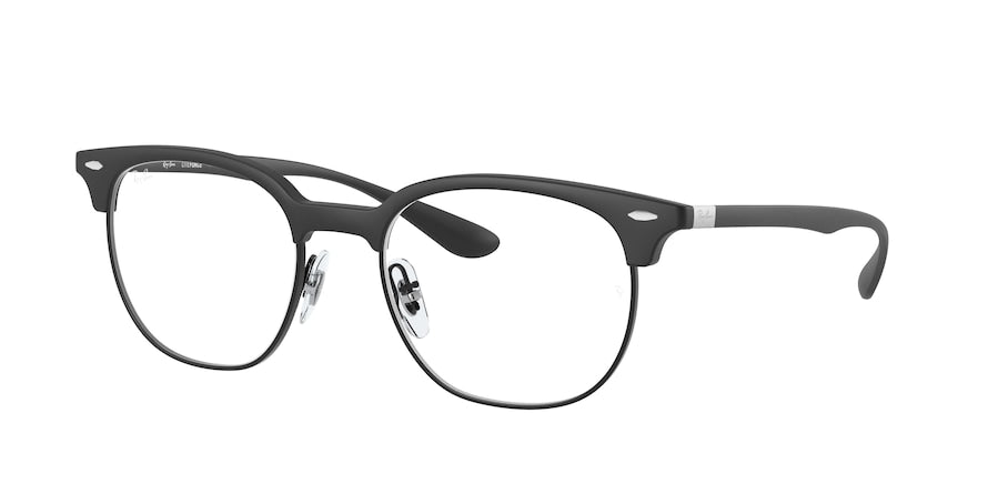 Ray-Ban Optical RX7186 Square Eyeglasses  5204-SAND BLACK 51-19-140 - Color Map black