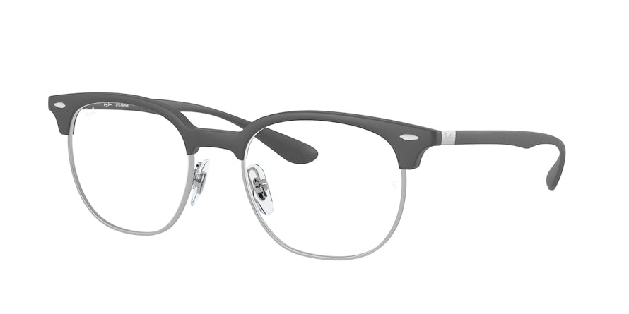 Ray-Ban Optical RX7186 Square Eyeglasses  5521-SAND GREY 51-19-140 - Color Map grey