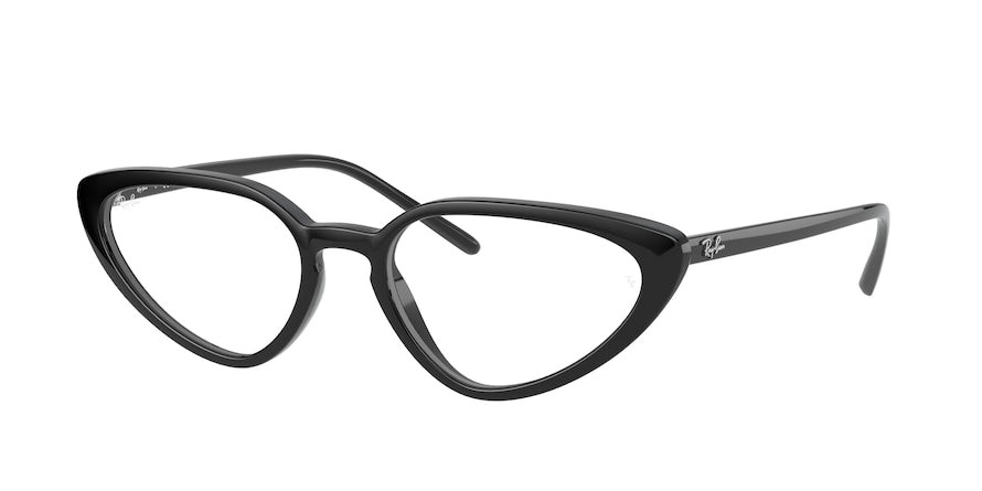 Ray-Ban Optical RX7188 Cat Eye Eyeglasses  2000-BLACK 54-18-140 - Color Map black