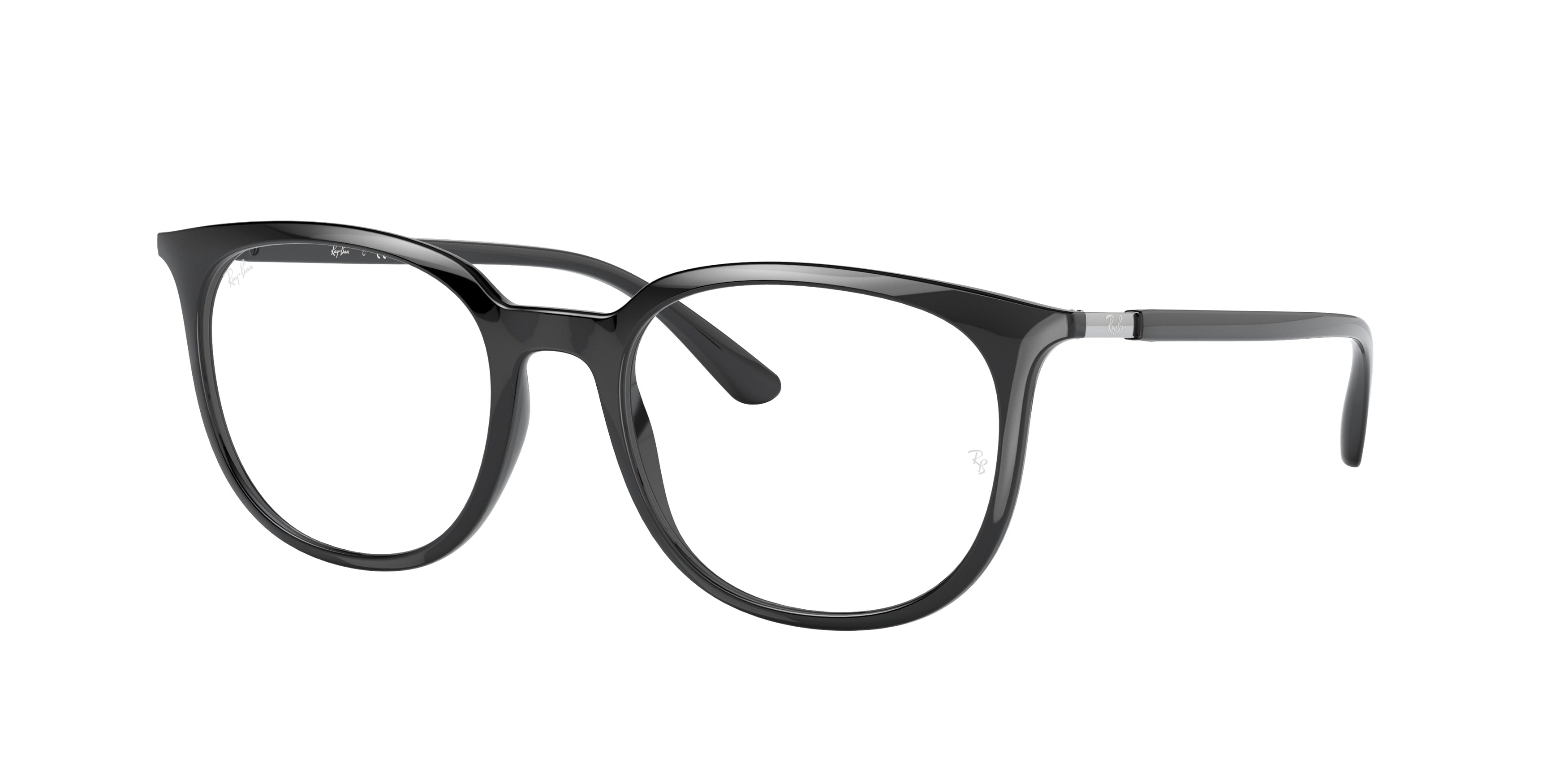 Ray-Ban Optical RX7190 Square Eyeglasses  2000-Black 53-145-19 - Color Map Black