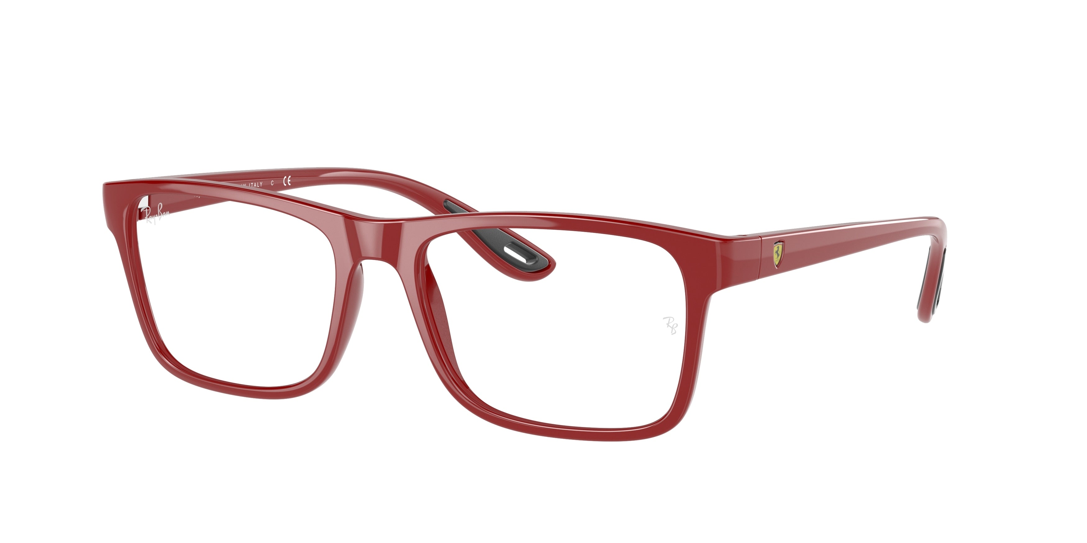 Ray-Ban Optical RX7205M Rectangle Eyeglasses  F623-Red 54-145-17 - Color Map Red