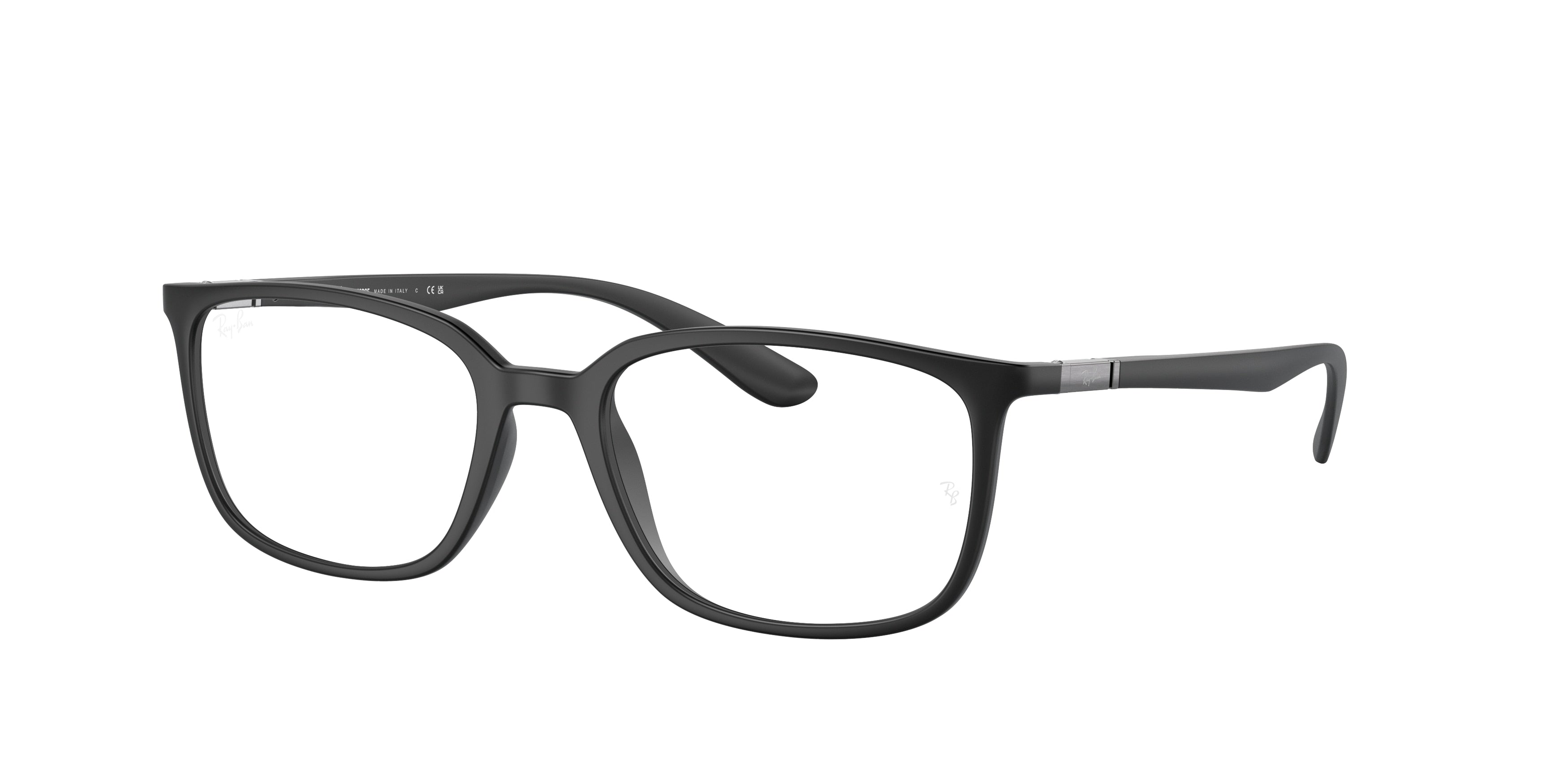 Ray-Ban Optical RX7208 Pillow Eyeglasses  5204-Black 54-145-18 - Color Map Black