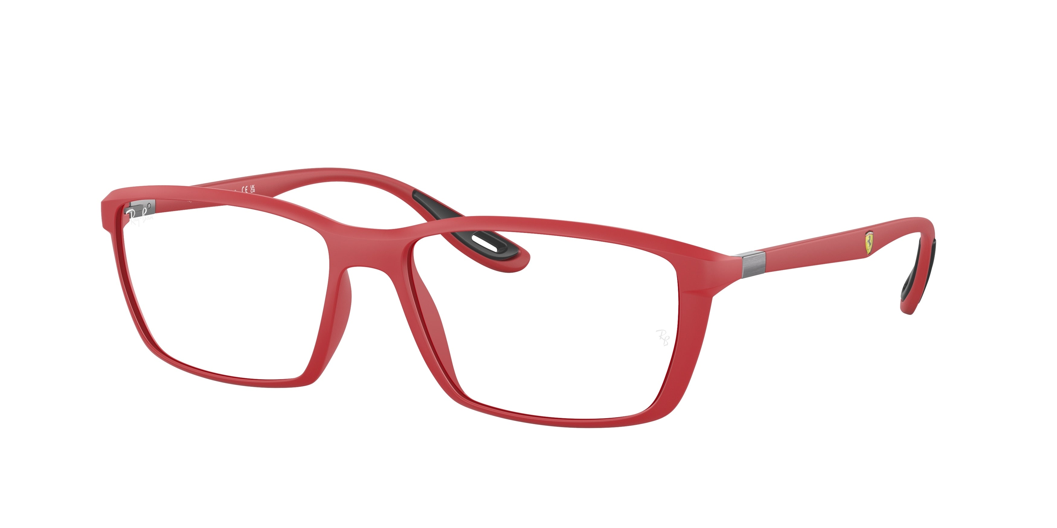 Ray-Ban Optical RX7213M Square Eyeglasses  F628-Red 56-145-16 - Color Map Red