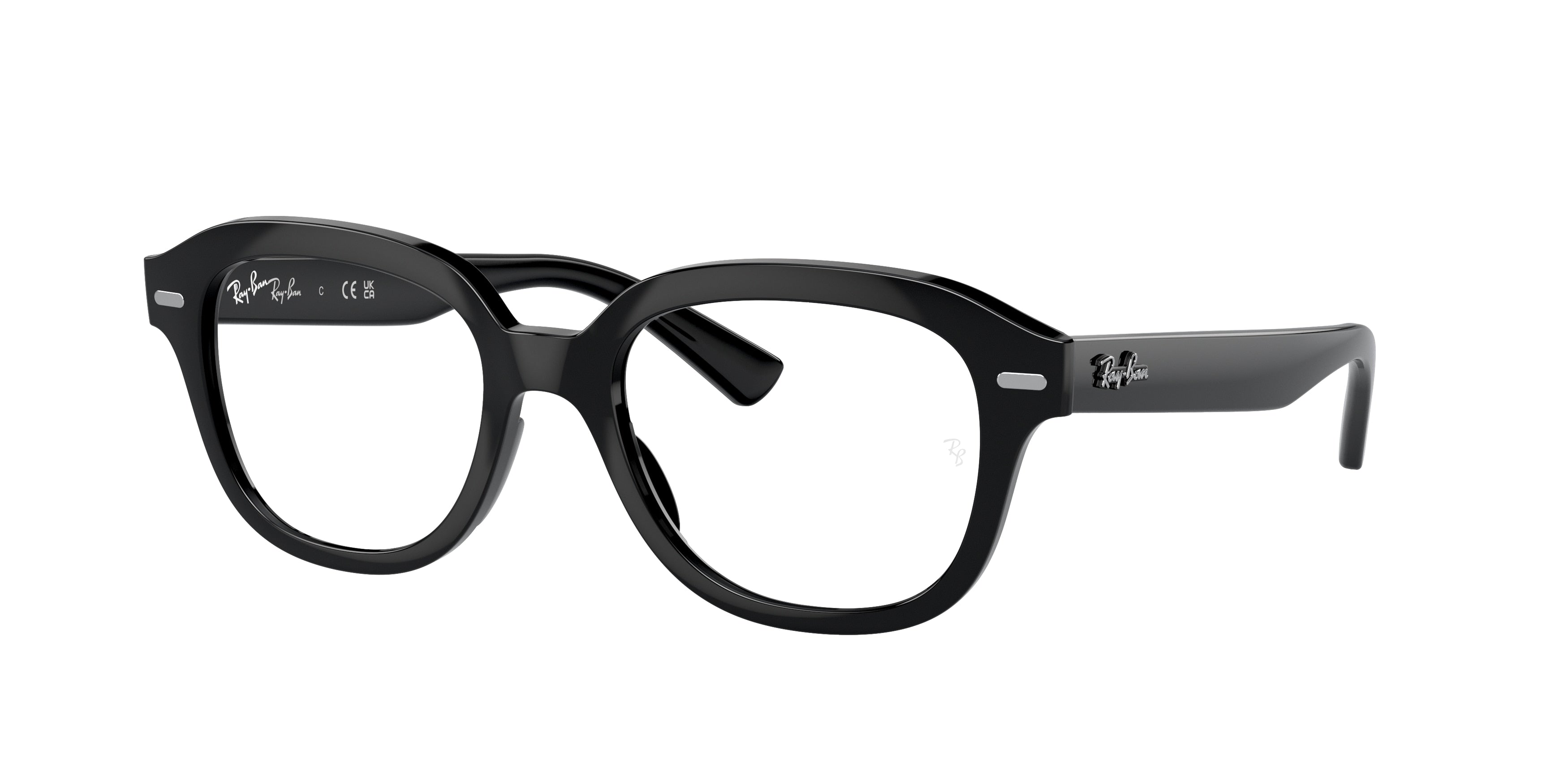 Ray-Ban Optical ERIK RX7215 Square Eyeglasses  2000-Black 51-140-19 - Color Map Black