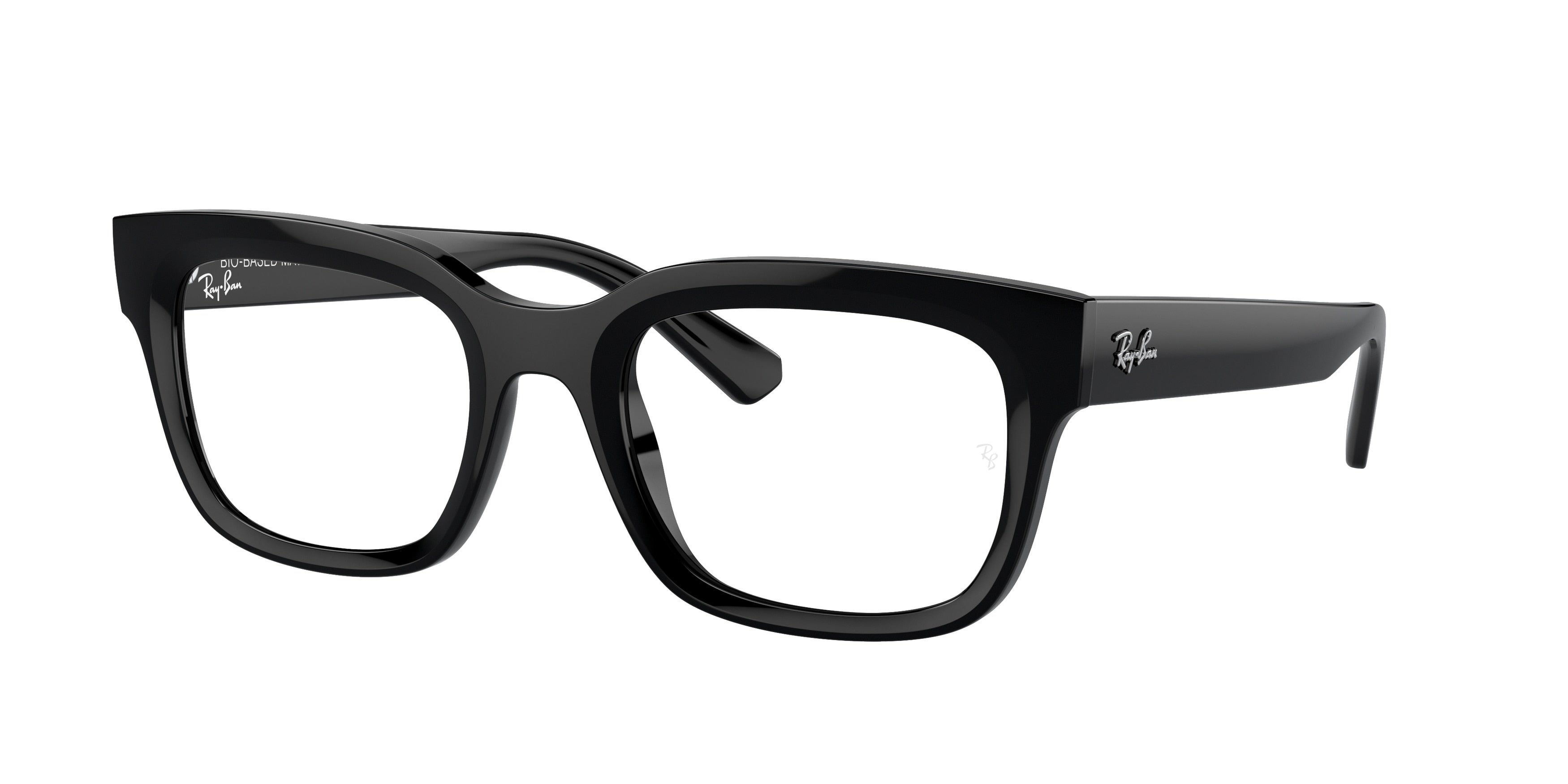 Ray-Ban Optical CHAD RX7217F Rectangle Eyeglasses  8260-Black 54-145-22 - Color Map Black