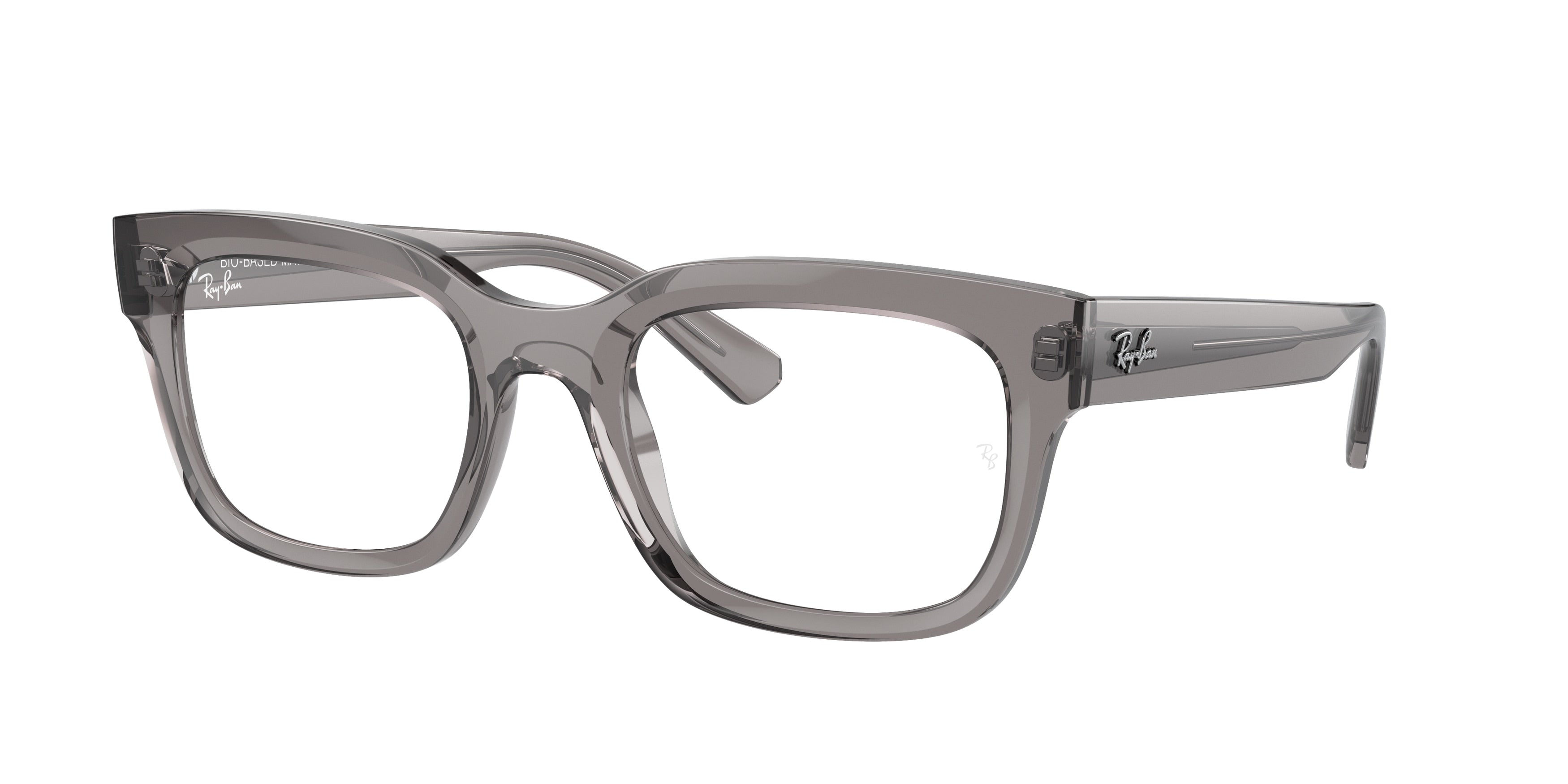 Ray-Ban Optical CHAD RX7217F Rectangle Eyeglasses  8263-Transparent Grey 54-145-22 - Color Map Grey
