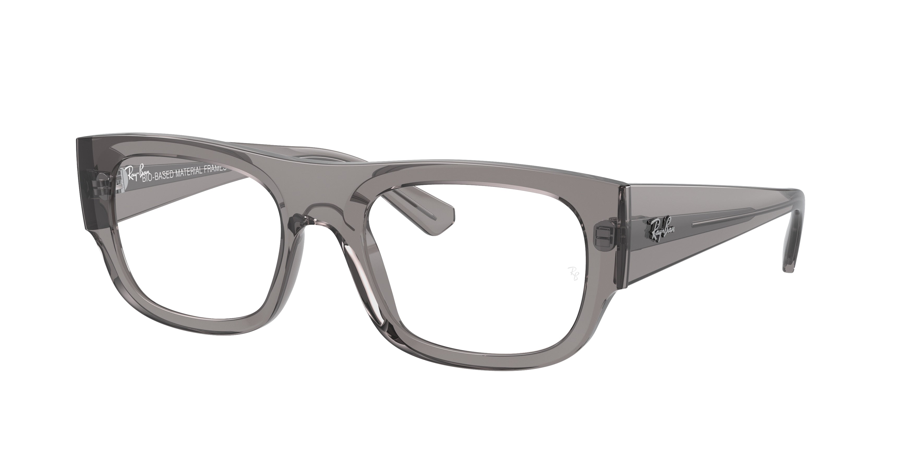 Ray-Ban Optical KRISTIN RX7218 Rectangle Eyeglasses  8263-Transparent Grey 54-140-20 - Color Map Grey