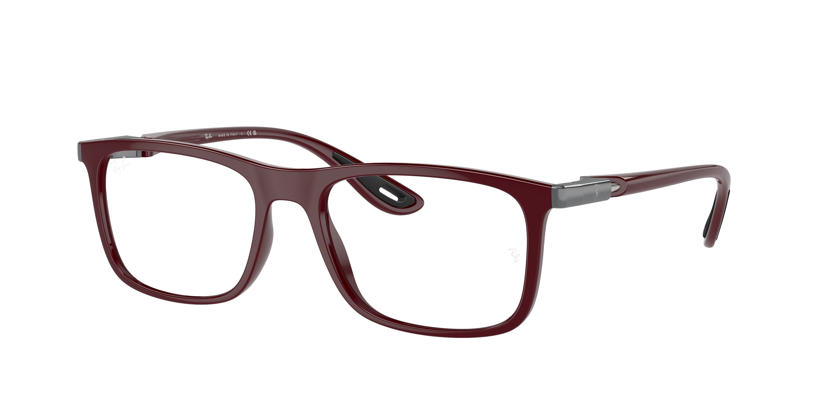 Ray-Ban Optical RX7222M Square Eyeglasses  F681-Dark Red 54-145-18 - Color Map Red