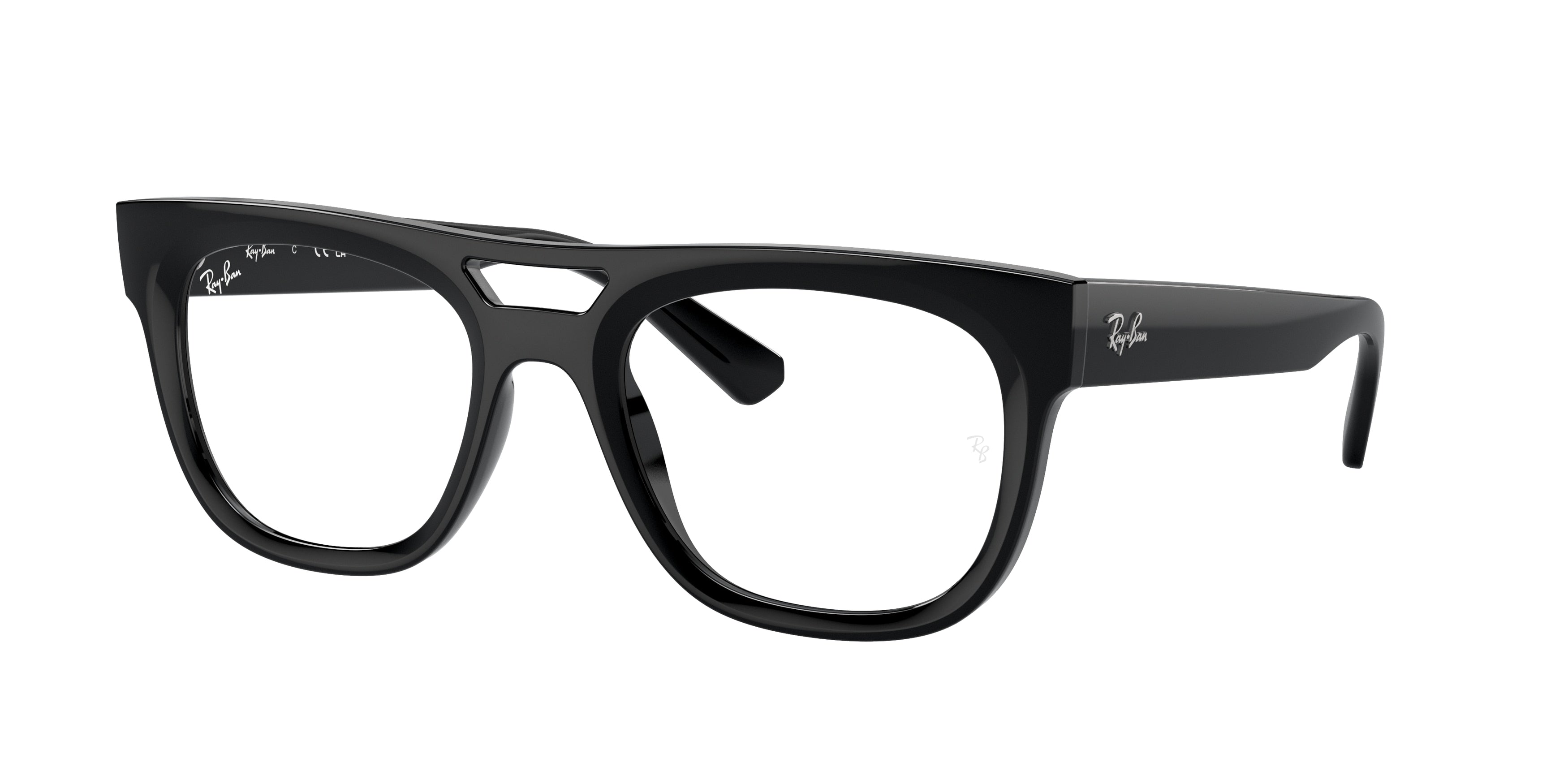 Ray-Ban Optical PHIL RX7226 Square Eyeglasses  8260-Black 54-145-21 - Color Map Black