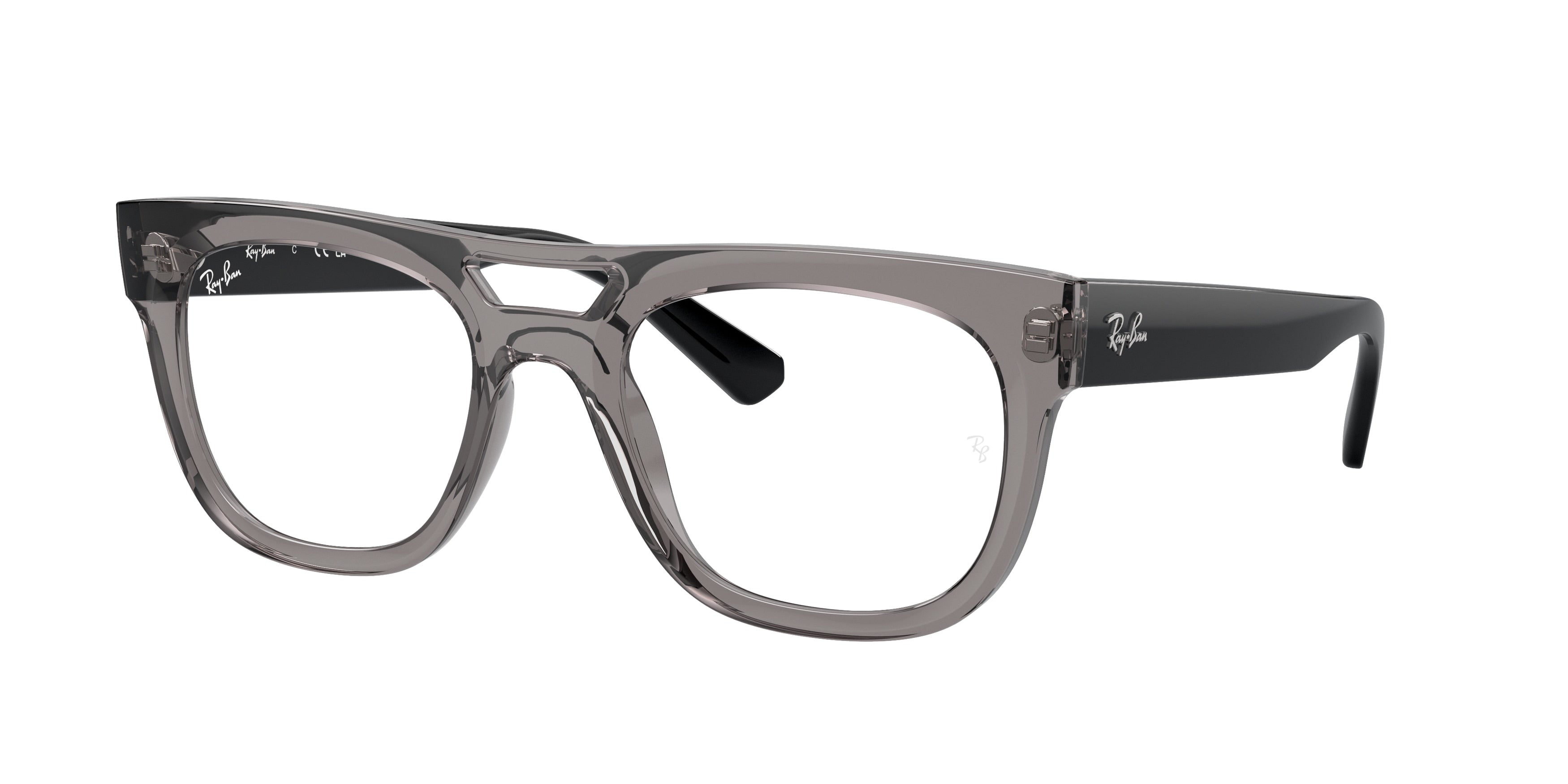 Ray-Ban Optical PHIL RX7226 Square Eyeglasses  8316-Transparent Grey 54-145-21 - Color Map Grey