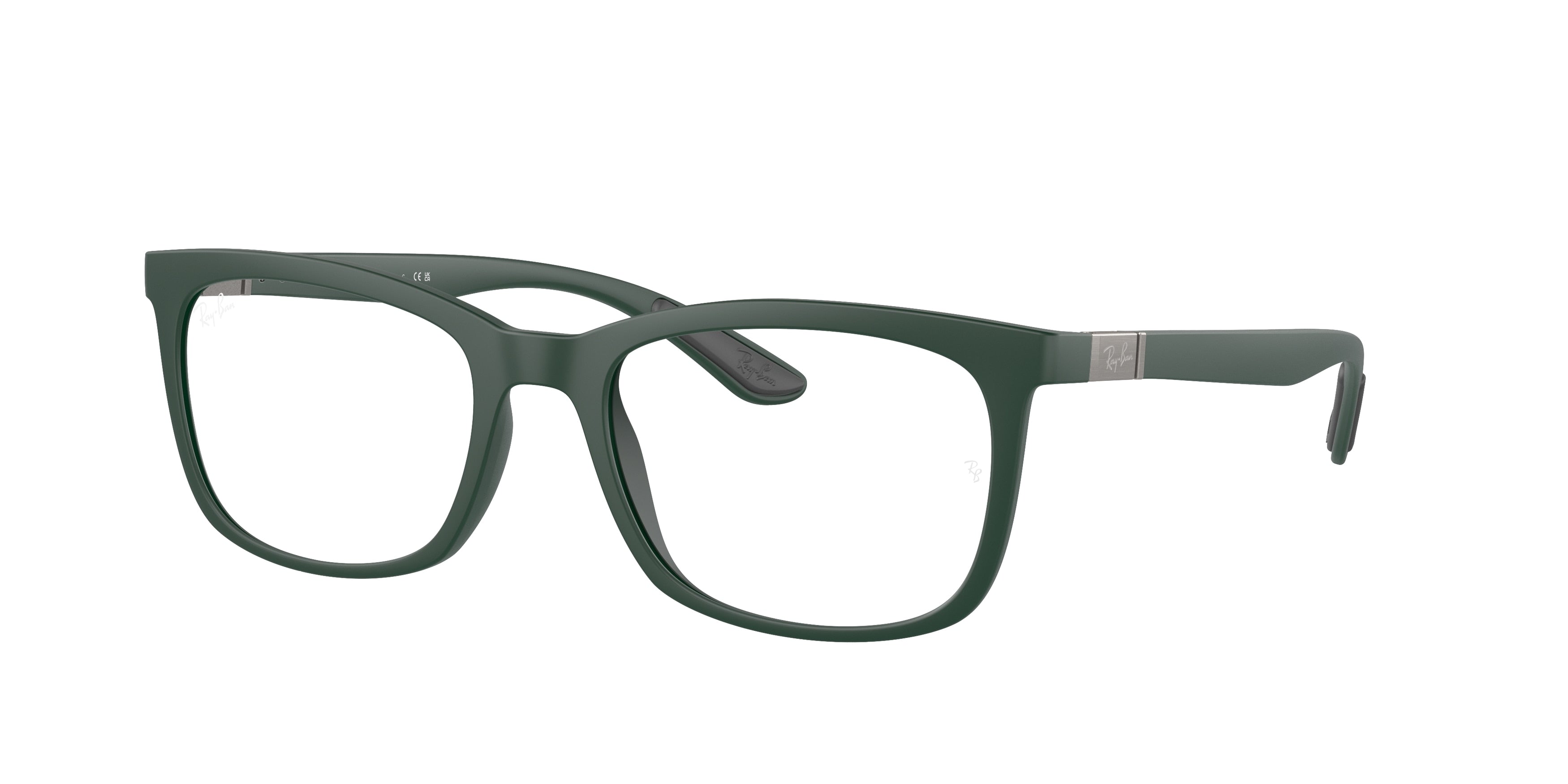 Ray-Ban Optical RX7230 Pillow Eyeglasses  8062-Sand Green 54-145-19 - Color Map Green
